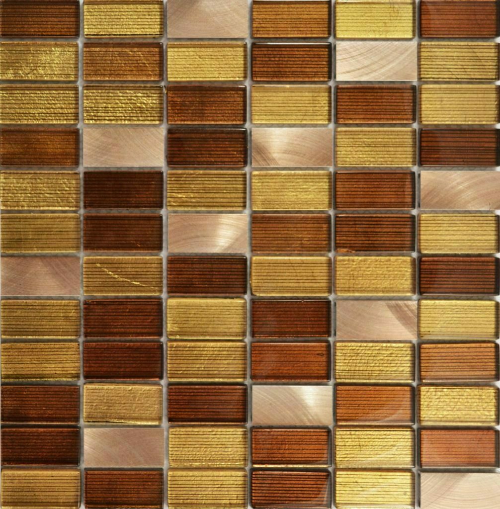 Coloured Metal & Glass Mosaic Tile | Potenza | Eurotiles